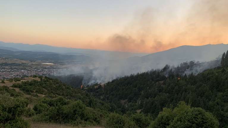 Σε ύφεση η πυρκαγιά στη Δεσκάτη Γρεβενών [Βίντεο]