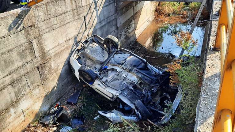 Θανατηφόρο τροχαίο στην Καβάλα: Νεκρός οδηγός ΙΧ που έπεσε σε αρδευτικό κανάλι [Εικόνες]