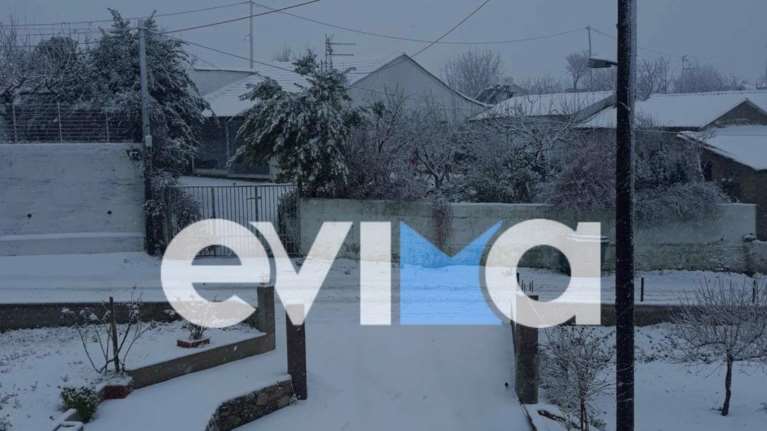 Κακοκαιρία AVGI: Έντονες χιονοπτώσεις σε Εύβοια, Βοιωτία και Κρήτη - Πού χρειάζονται αντιολισθητικές αλυσίδες