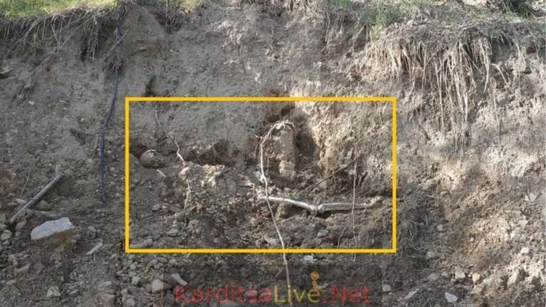 Μακάβριο θέαμα στην Καρδίτσα: Οι πλημμύρες &quot;ξέθαψαν&quot; στο Μουζάκι... ανθρώπινο σκελετό