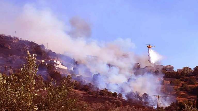 Χωρίς ενεργό μέτωπο η φωτιά σε Κερατέα και Άνδρο - Παραμένουν ισχυρές δυνάμεις για τυχόν αναζωπυρώσεις