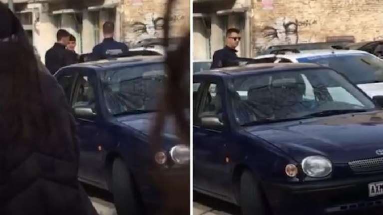 Πάτρα: Η αστυνομία συνέλαβε πρόεδρο 15μελούς από γυμνάσιο που τελεί υπό κατάληψη για τα Τέμπη [βίντεο]