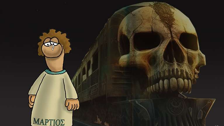 Τραγωδία στα Τέμπη: Το συγκλονιστικό σκίτσο του Αρκά για τη σύγκρουση των τρένων