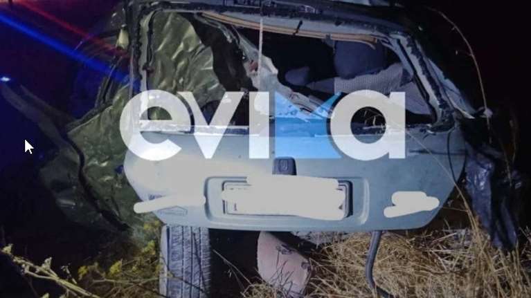 Θανατηφόρο τροχαίο στην Κάρυστο: Νεκρός 27χρονος - Το αυτοκίνητο του καρφώθηκε σε κολώνα