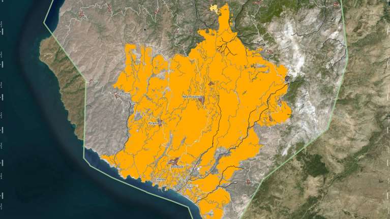Φωτιές στη Χίο: Σχεδόν 70.000 στρέμματα έχουν επηρεαστεί από τα πύρινα μέτωπα - Δείτε δορυφορικό χάρτη