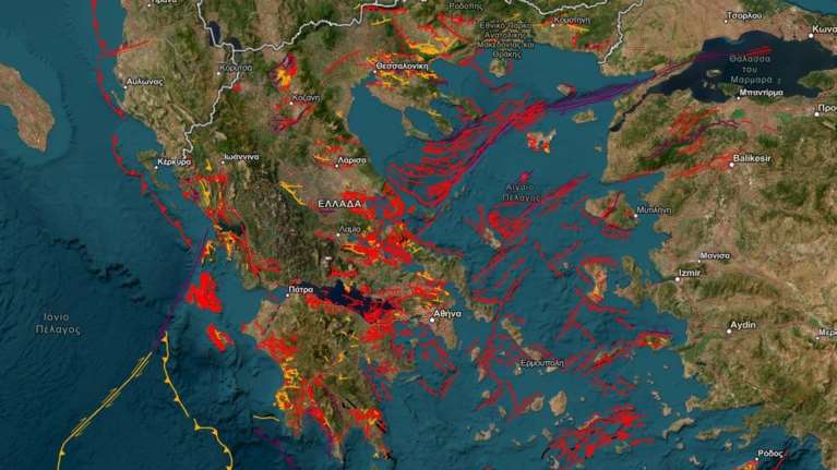 Σεισμοί: Ο αναλυτικός χάρτης με τα ενεργά ρήγματα στην Ελλάδα - Πού θα τον βρείτε