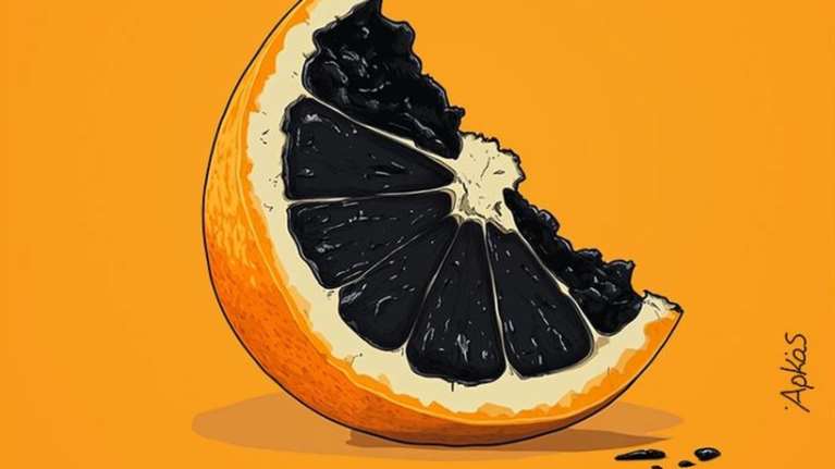 Το μυστήριο σκίτσο του Αρκά με το... σάπιο πορτοκάλι