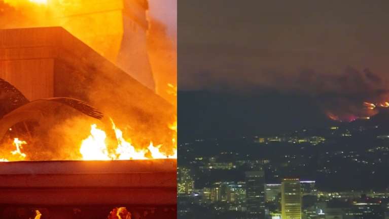 Η πύρινη λαίλαπα έφτασε στο Χόλιγουντ - Πέντε νεκροί, εκατοντάδες καμένα κτίρια, 100.000 κάτοικοι τράπηκαν σε φυγή