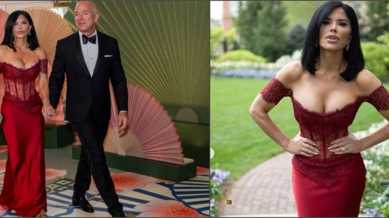 Φωτιά στα κόκκινα: Η άσεμνη εμφάνιση της αρραβωνιαστικιάς του Τζεφ Μπέζος σε επίσημο δείπνο στον Λευκό Οίκο