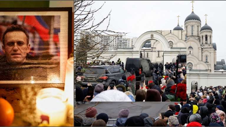 Ναβάλνι: Η ώρα της κηδείας του μεγαλύτερου εχθρού του Πούτιν - &quot;Δεν φοβόμαστε ούτε κι εμείς&quot;, φωνάζει ο κόσμος