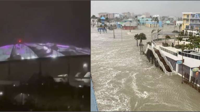 Φλόριντα: Ο τυφώνας Μίλτον ξερίζωσε την οροφή του γηπέδου Tropicana - Πάνω από 3 εκατ. χωρίς ρεύμα [εικόνες - βίντεο]