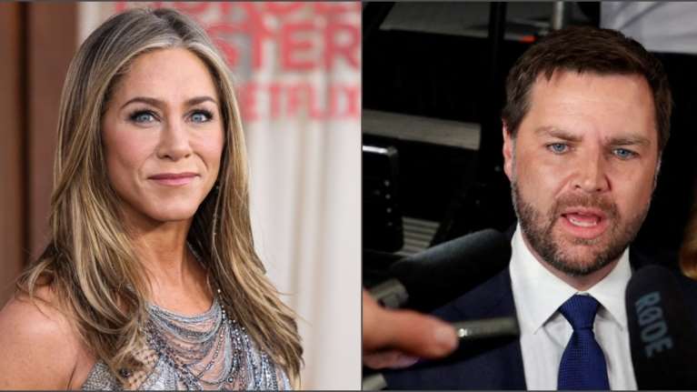 Η Τζένιφερ Άνιστον βάζει στη θέση του τον υποψήφιο αντιπρόεδρο του Τραμπ: Η απάντησή της για τις &quot;δυστυχισμένες γατογυναίκες&quot; χωρίς παιδιά