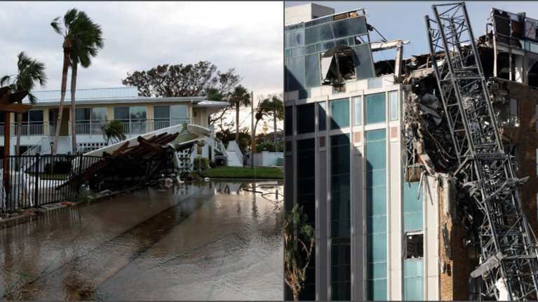 Εφιαλτικό το πέρασμα του τυφώνα Μίλτον: Τουλάχιστον 4 νεκροί και τεράστιες καταστροφές στον κόλπο της Φλόριντα
