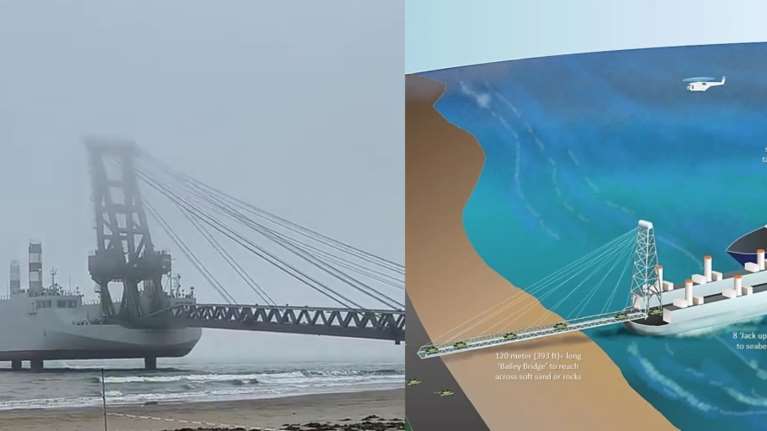 Συναγερμός στην Ταϊβάν: Η Κίνα χτίζει γέφυρα με τρεις μεγάλες φορτηγίδες - Γιατί θυμίζει την απόβαση στη Νορμανδία