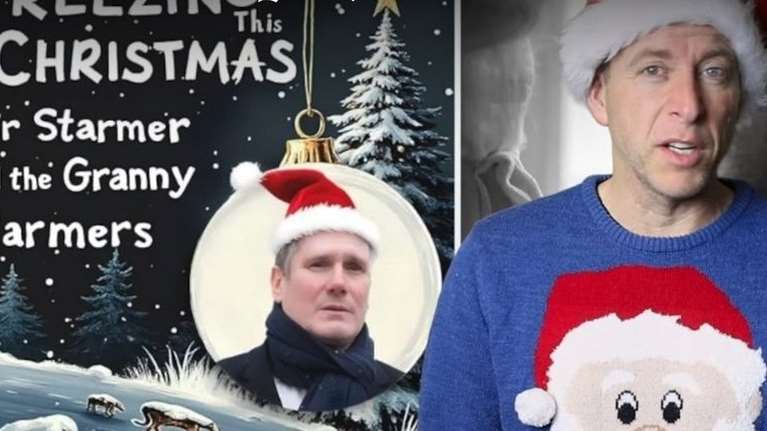 Χαμός στη Βρετανία με το τραγούδι που διακωμωδεί τον Στάρμερ: &quot;Παγώνοντας αυτά τα Χριστούγεννα!&quot; [βίντεο]