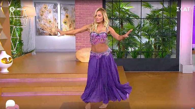 Ιωάννα Μαλέσκου: Χόρεψε οριεντάλ στην εκπομπή της και έβαλε φωτιά στο πλατό