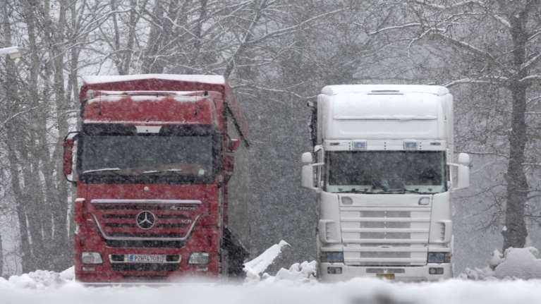 Κανονικά η κυκλοφορία των βαρέων οχημάτων στην Αθηνών-Λαμίας