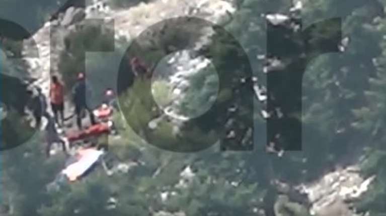 Η στιγμή που εντοπίστηκε ο 60χρονος αιωροπτεριστής στη Βοιωτία