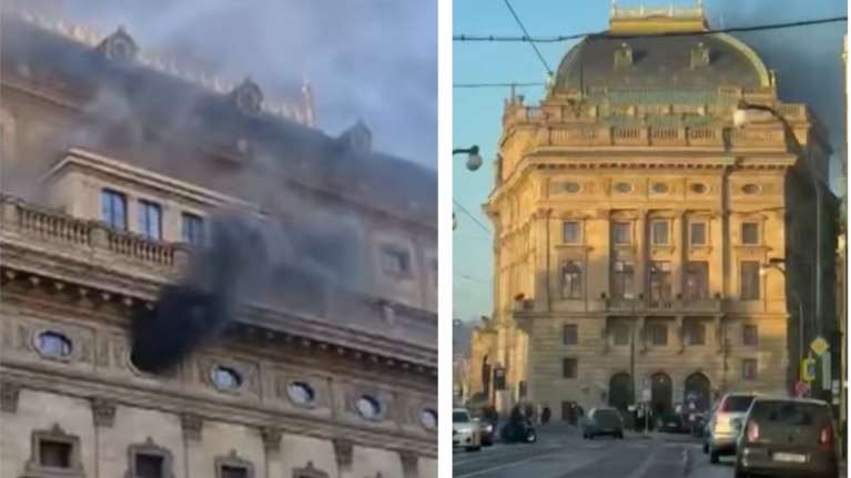 Τσεχία: Ξέσπασε πυρκαγιά στο Εθνικό Θέατρο της Πράγας  - 100 άνθρωποι εγκατέλειψαν το κτίριο