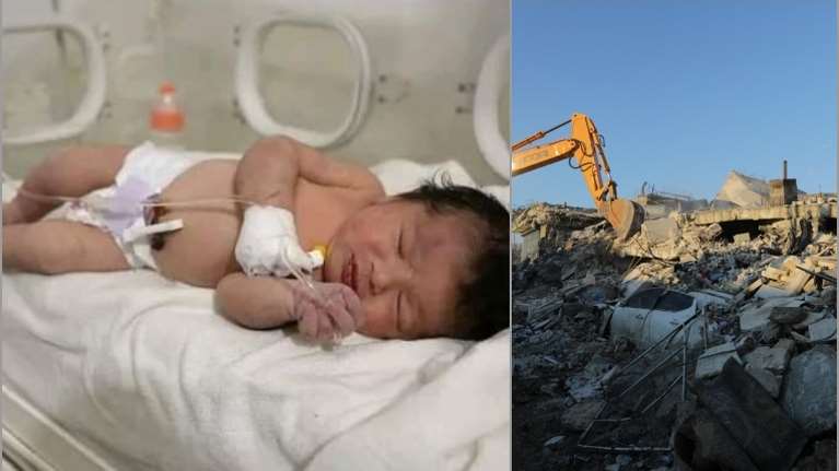 Συρία: Νεογέννητο κοριτσάκι σώθηκε μέσα από τα χαλάσματα αλλά έμεινε ορφανό - Σκοτώθηκαν και οι δυο γονείς της