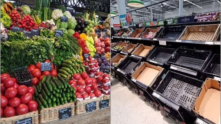 Αδεια ράφια στο Λονδίνο, αφθονία στη Μόσχα - Οργισμένοι οι Βρετανοί που βλέπουν γεμάτα τα ρωσικά σούπερ μάρκετ