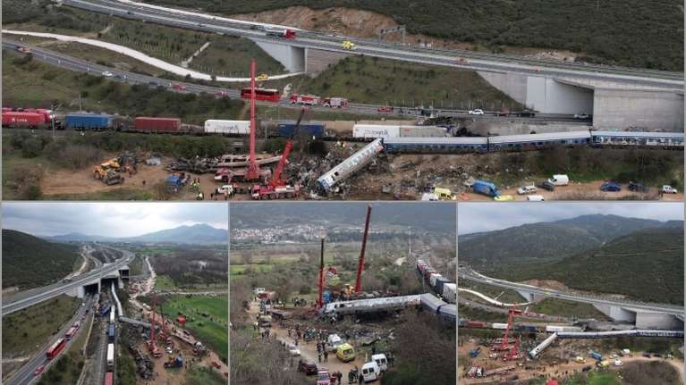 Τραγωδία στα Τέμπη: Ο Guardian και το BBC σήκωσαν drone για να αποτυπώσουν το μέγεθος της καταστροφής- Δείτε βίντεο