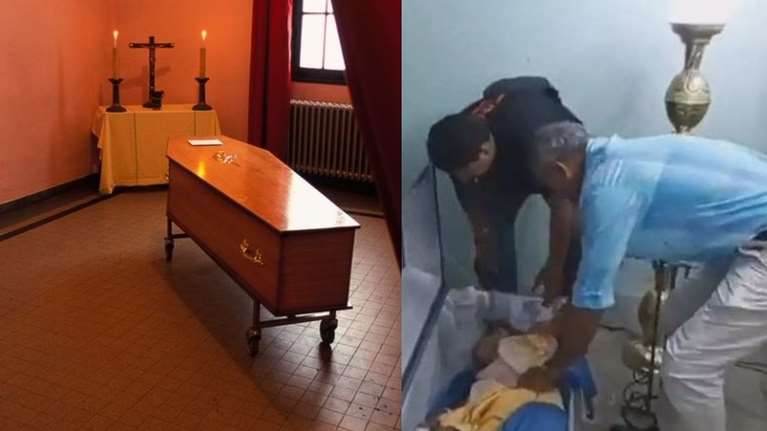 Παραλίγο να θάψουν γυναίκα ζωντανή στον Ισημερινό: Ηταν 5 ώρες μέσα στο φέρετρο