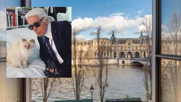 Παρίσι: Στο &quot;σφυρί&quot; το αριστοκρατικό διαμέρισμα του Καρλ Λάγκερφελντ - 260 τ.μ χλιδής και θέα στον Σηκουάνα [εικόνες]