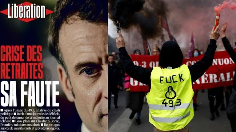 Χάος στη Γαλλία με τη μεταρρύθμιση για τις συντάξεις: &quot;Όχι&quot; με Μασσαλιώτιδα στη Βουλή από την Αριστερά και έξω οργή πολιτών