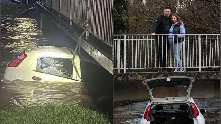 Βρετανία: Δραματική διάσωση μητέρας και της 3χρονης κόρης της - Πώς βγήκαν μέσα από το αυτοκίνητο που βυθιζόταν