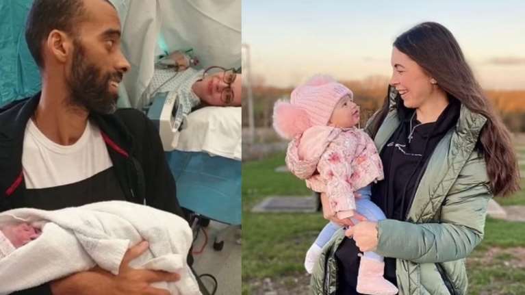 Γέννησε νωρίτερα για να προλάβει ο καρκινοπαθής σύντροφός της να αγκαλιάσει την κόρη τους - Ο γολγοθάς που ακολούθησε