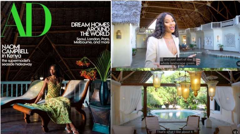 Ναόμι Κάμπελ: Η απίθανη πολυτελής βίλα στην Κένυα, χωρίς πόρτες και παράθυρα