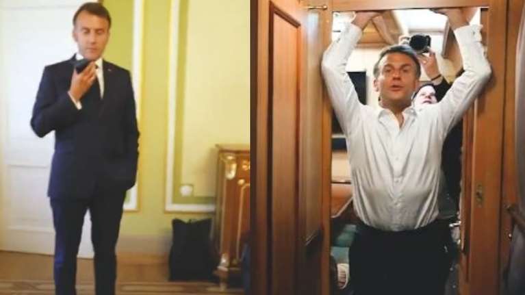 Μακρόν: &quot;&#39;Ελα, Ντόναλντ! Να σε πάρω σε 2 λεπτά μαζί με τον Ζελένσκι;&quot; - Το αποκαλυπτικό βίντεο από το Κίεβο