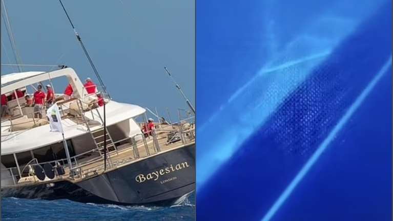 Bayesian: Οι πρώτες εικόνες από το βυθισμένο σούπερ γιοτ - Βρίσκεται σε βάθος 49 μέτρων