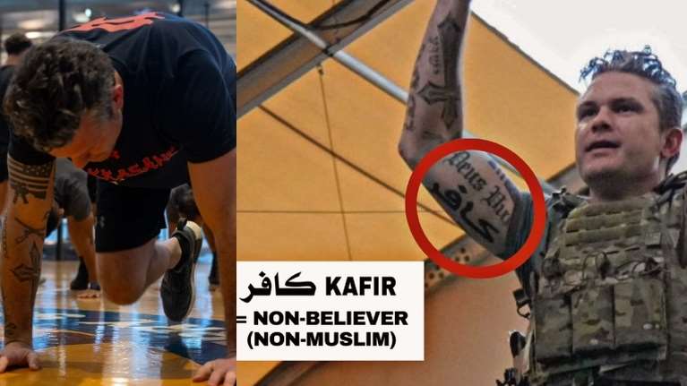 Σάλος με τατουάζ του υπουργού Άμυνας των ΗΠΑ: Tον κατηγορούν για ισλαμοφοβία, η προσβλητική λέξη που "χτύπησε" στα αραβικά