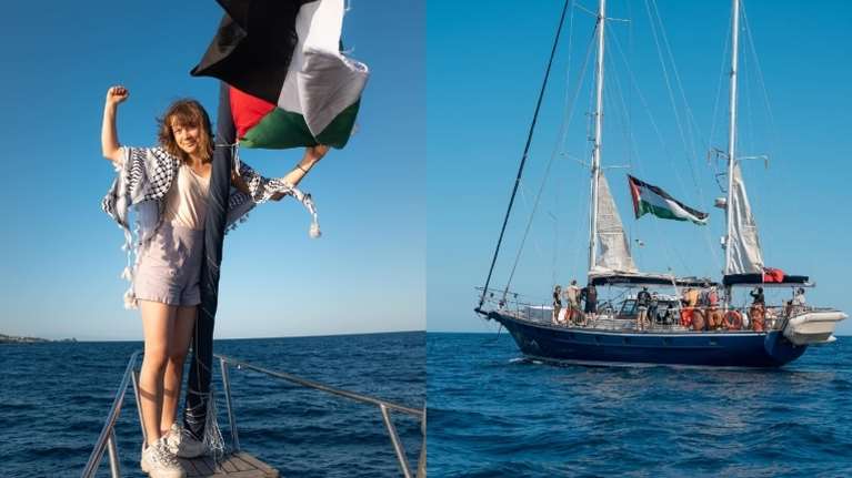 Εν πλω προς τη Γάζα ο &quot;Στόλος της Ελευθερίας&quot; με τη Γκρέτα Τούνμπεργκ: Το Ισραήλ απειλεί ότι θα κινηθεί κατά του ιστιοφόρου