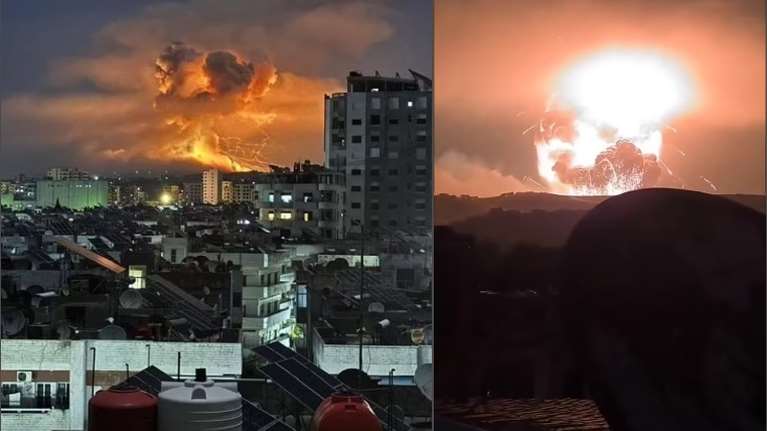Συρία: Κολοσιαία έκρηξη σε αποθήκη πυρομαχικών που έμοιαζε με... σεισμό - Μετά από βομβαρδισμούς των Ισραηλινών