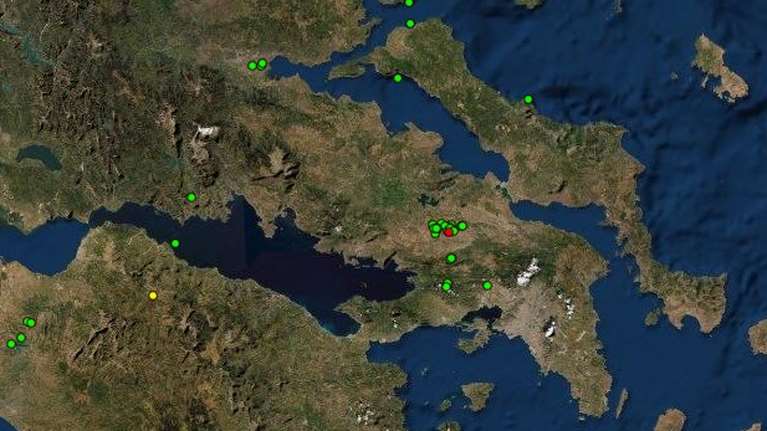 Σεισμός 3,5 Ρίχτερ ανατολικά της Θήβας - Αισθητός και στην Αττική