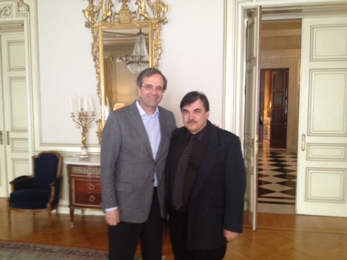 Με τον πρωθυπουργό Α. Σαμαρά