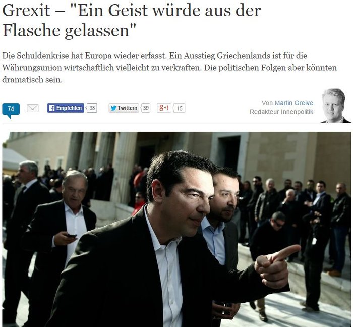 Το Grexit στα πρωτοσέλιδα- Θα το αντέξει η Ευρώπη; - εικόνα 3