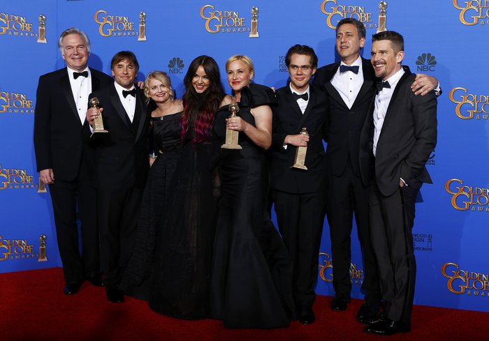 Οι συντελεστές του Boyhood που κέρδισε τρεις χρυσές σφαίρες