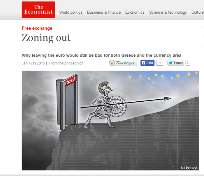 Economist: Το Grexit θα ήταν σοκ για όλους