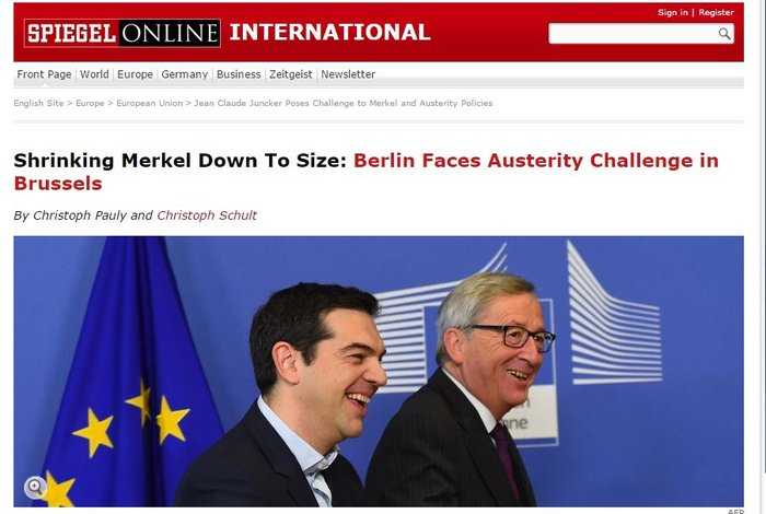 Spiegel:  Υπάρχει υπόγειος πόλεμος Μέρκελ με Γιούνκερ και στη μέση η Ελλάδα