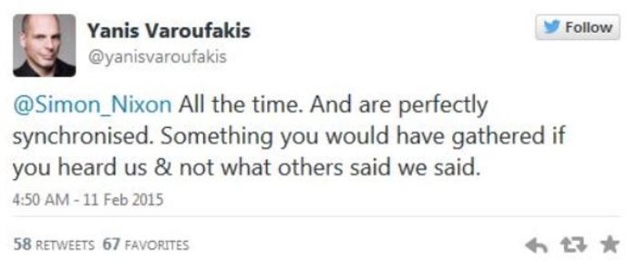 Βαρουφάκης σε Νίξον: Αν με άκουγες θα είχες καταλάβει