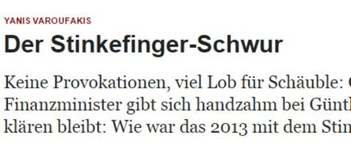 Σάλος στη Γερμανία για το δάχτυλο Βαρουφάκη - εικόνα 2
