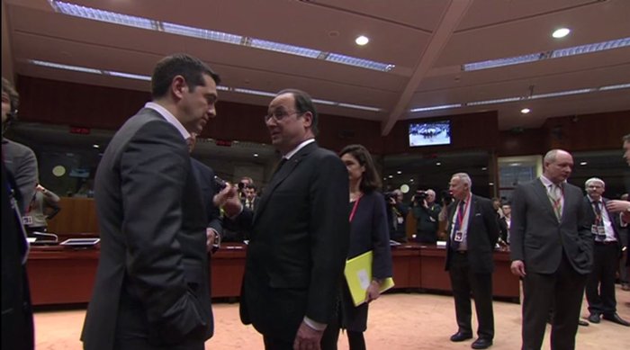 Ολάντ σε Τσίπρα : Σήμερα πρέπει να υπάρξει λύση Αλέξη
