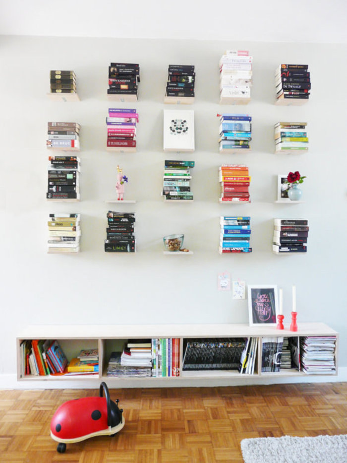 DIY: 10 +1 έξυπνοι τρόποι να φτιάξετε πρωτότυπες βιβλιοθήκες - εικόνα 4