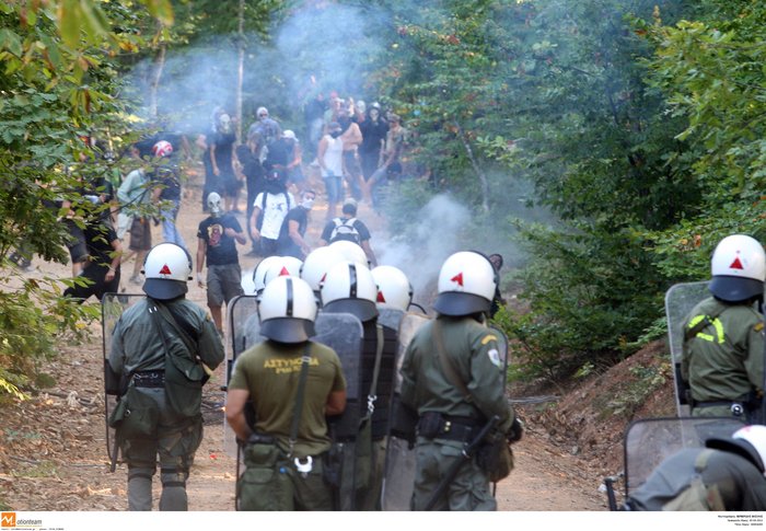 Ήρθαν στα χέρια για τις Σκουριές