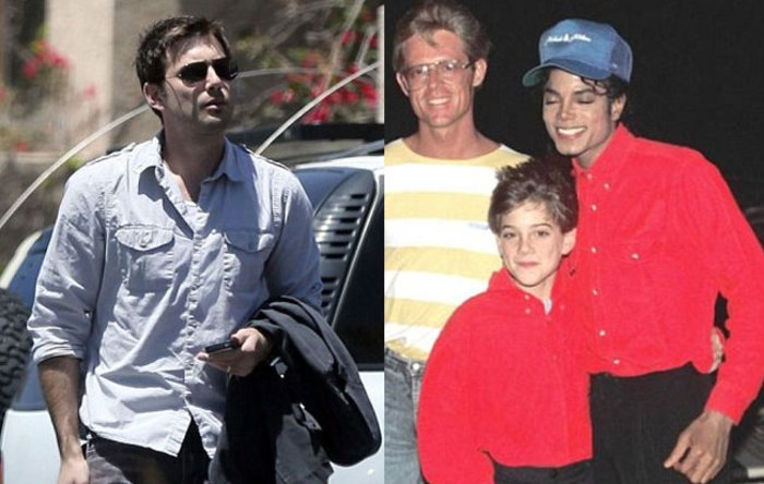 Αριστερά: Ο James Safechuck τώρα Δεξιά: Όταν ήταν μικρός με τον Μάικλ Τζάκσον