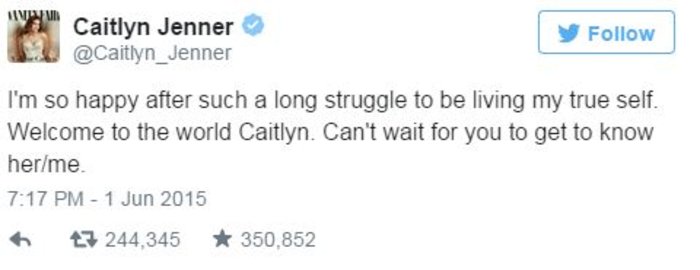 Ο Μπρους που έγινε Κέιτλιν στο πρώτο εξώφυλλο